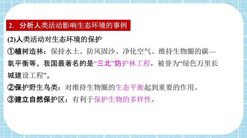 单元复习07 人类活动对生物圈的影响【知识梳理】——2022-2023学年人教版生物七年级下册单元综合复习课件PPT05