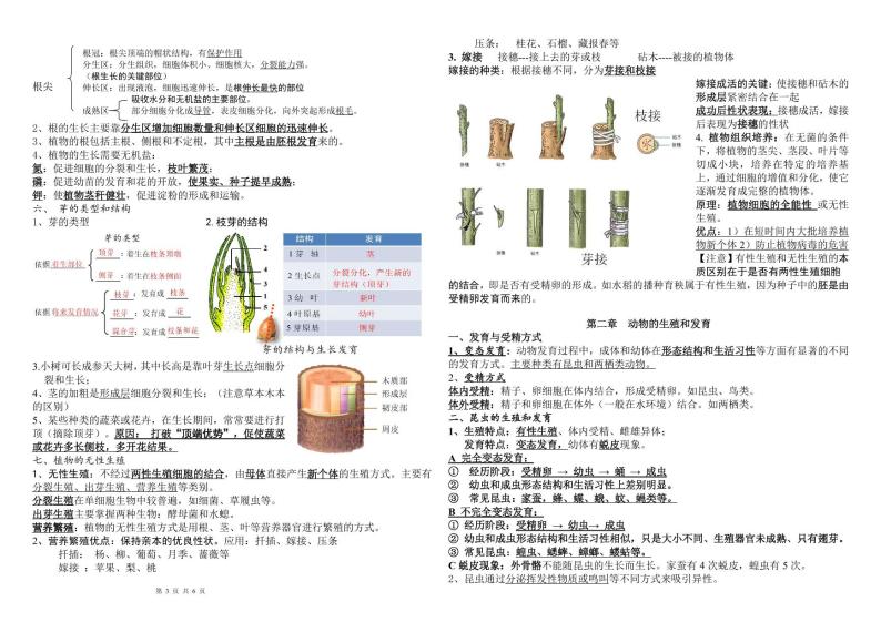 济南版八年级上册生物知识点 带图详细背诵版03