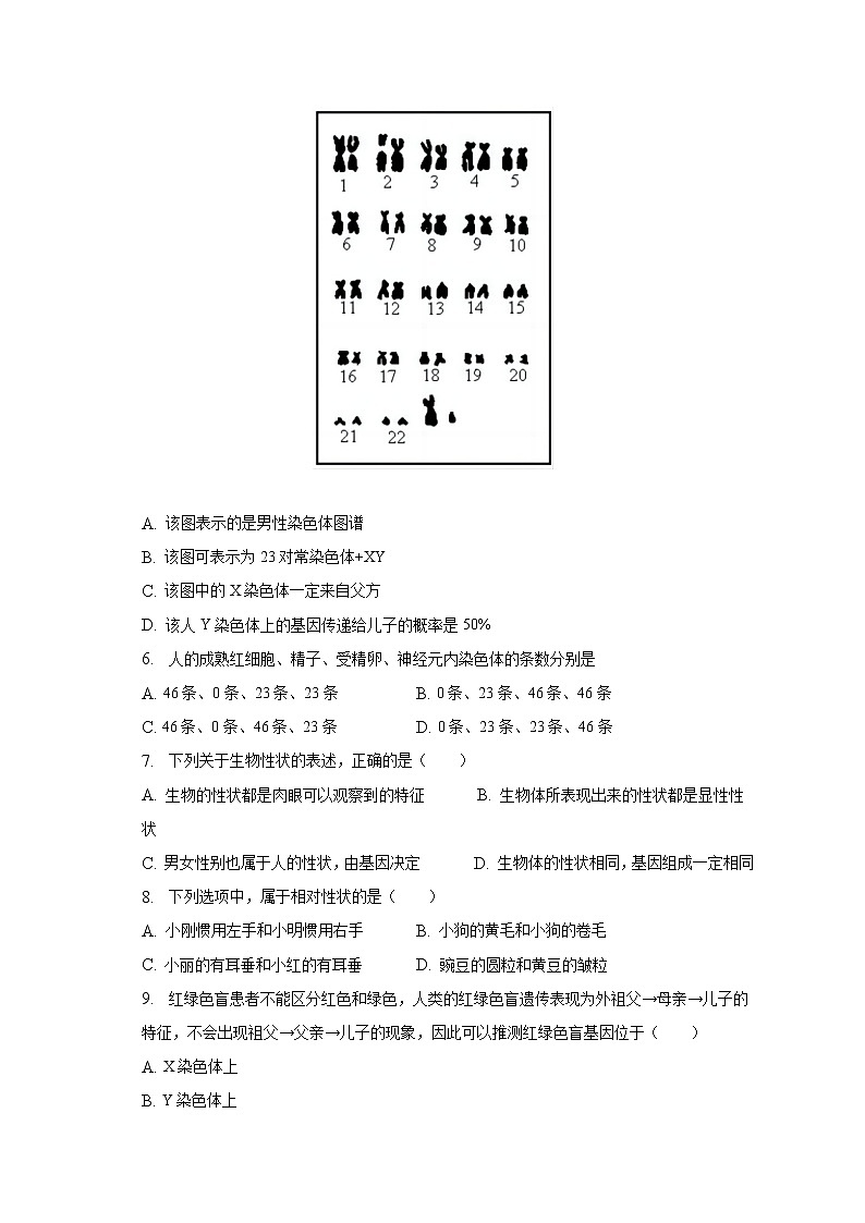 2022-2023学年江苏省盐城市滨海县滨淮初中教育集团八年级(下)期中生物试卷(含解析)02