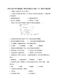 2022-2023学年福建省三明市尤溪县七年级（下）期中生物试卷（含解析）