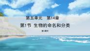 苏科版七年级下册第1节 生物的命名和分类课文内容ppt课件