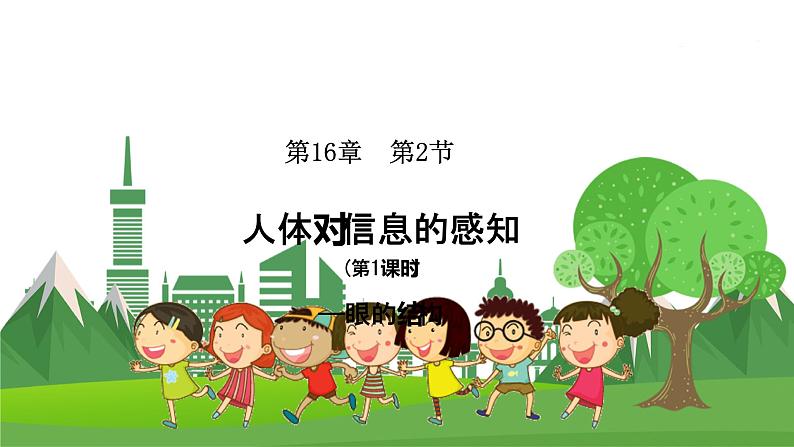 16.2 人体对信息的感知(第1课时)(八年级生物上苏科版教学课件)01