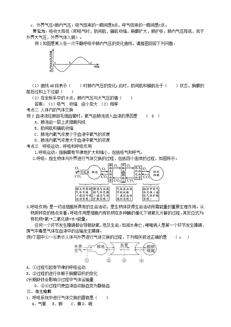 濟(jì)南版生物七年級(jí)下冊(cè) 第二章 章末復(fù)習(xí) 回顧提升第2頁(yè)