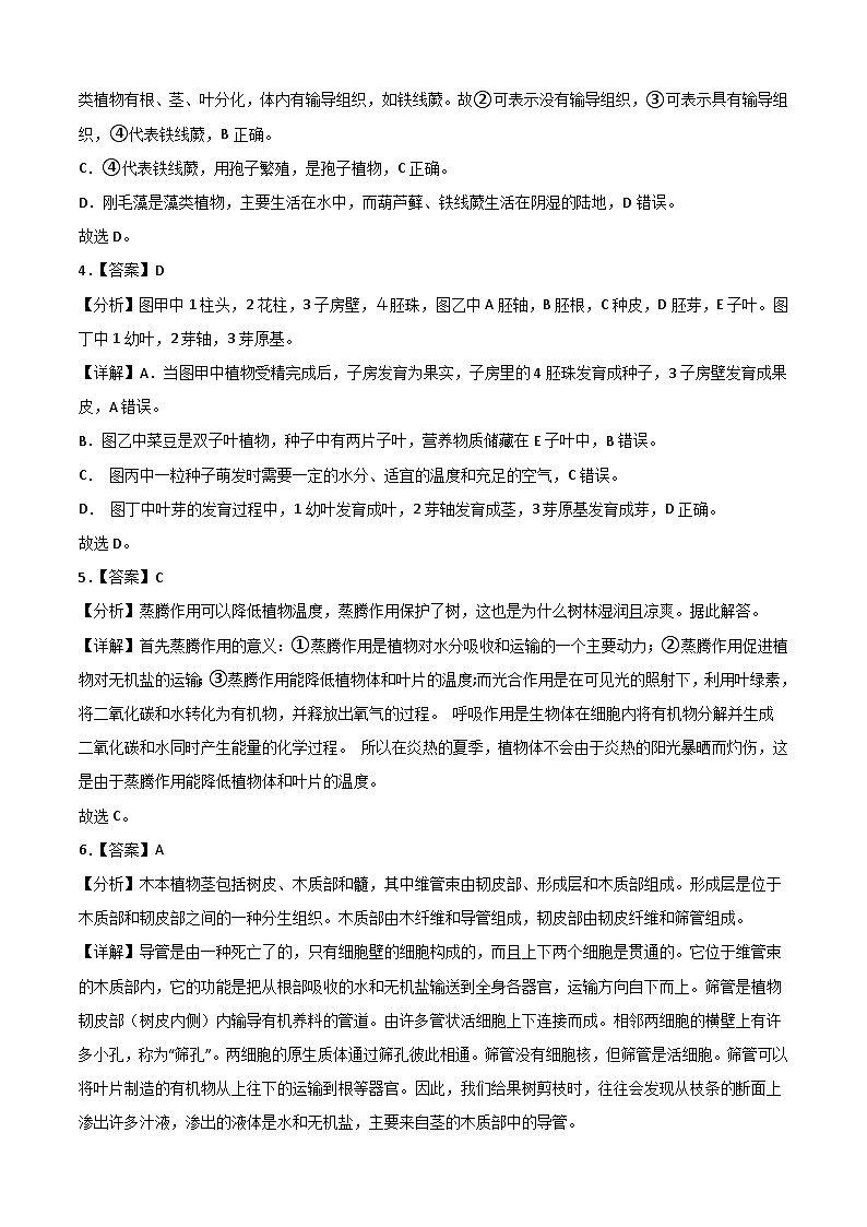 生物(青岛卷)-【试题猜想】2023年中考考前最后一卷(全解全析)第2页