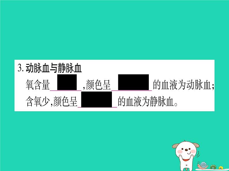 初中生物中考复习 中考生物总复习七下第4单元第9章人体内的物质运输课件第8页