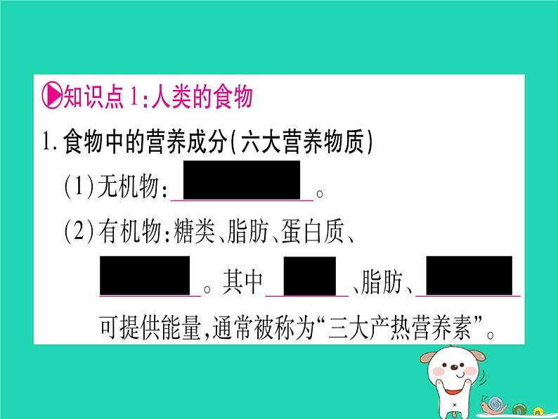 初中生物中考复习 中考生物总复习七下第4单元第8章人体的营养课件第2页