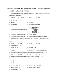 2022-2023学年湖南省永州市蓝山县七年级（下）期中生物试卷（含解析）