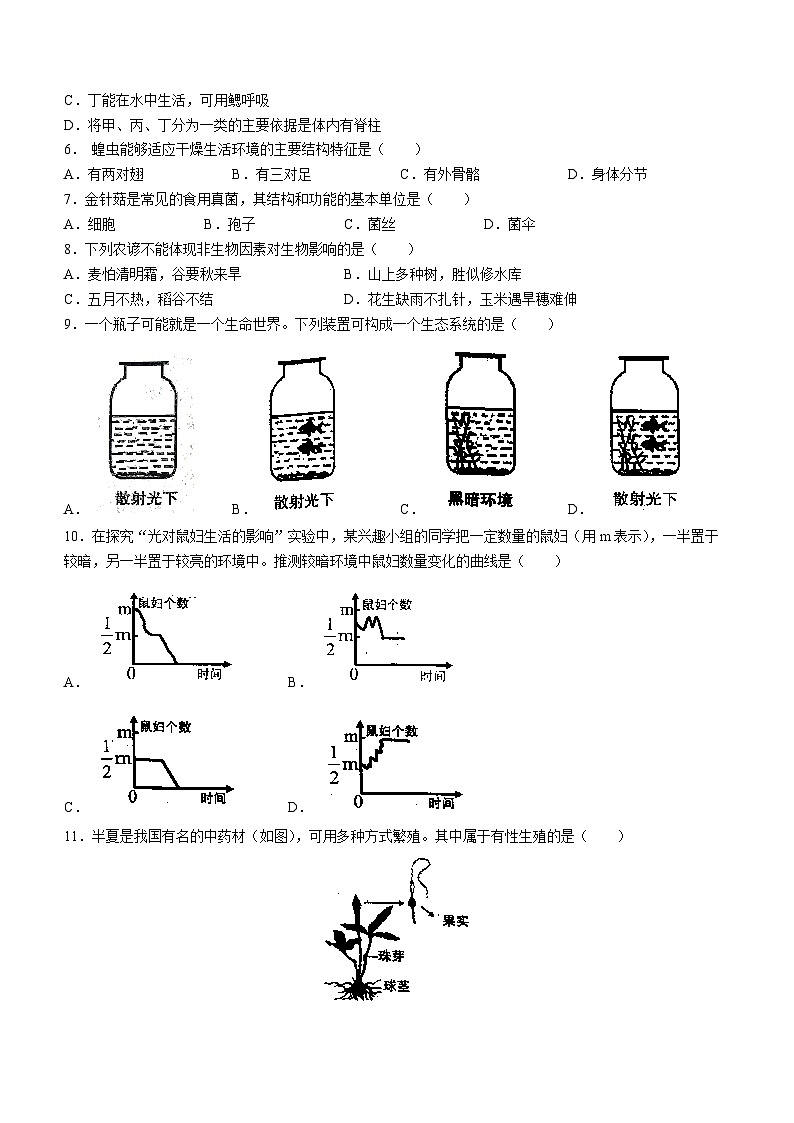 2023年河南省洛阳市中考二模生物试题(含答案)第2页