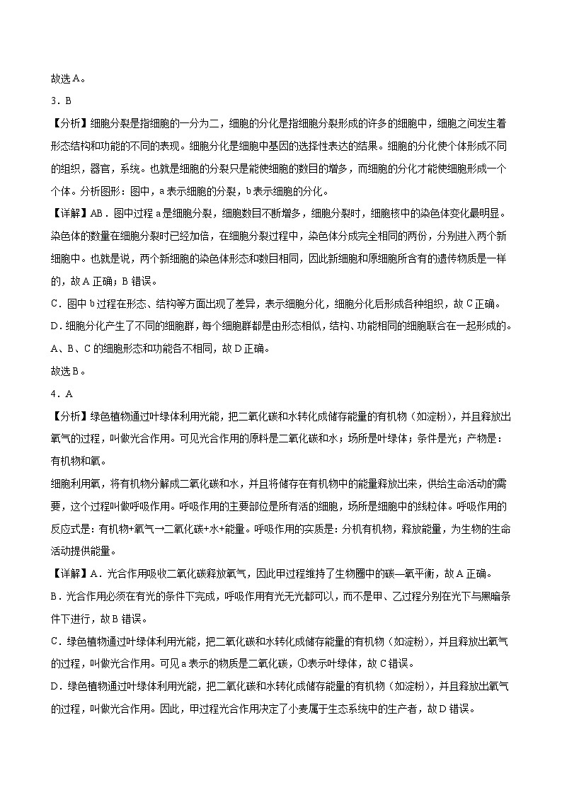 生物(广州卷)(全解全析)第2页