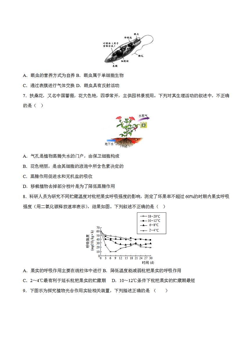 2023年中考考前押題密卷：生物（全國通用）（考試版）第2頁