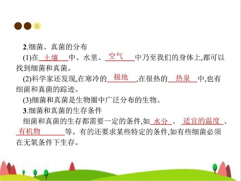 人教版初中生物八年级上册第5单元生物圈中的其他生物第4章第1节细菌和真菌的分布练习课件05