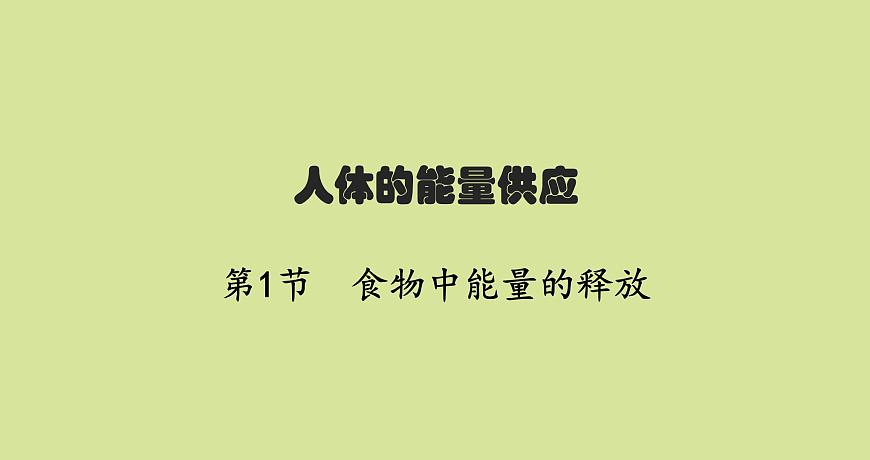 北師版初中生物七年級(jí)下冊(cè)第10章人體的能量供應(yīng)第1節(jié)食物中能量的釋放練習(xí)課件第1頁