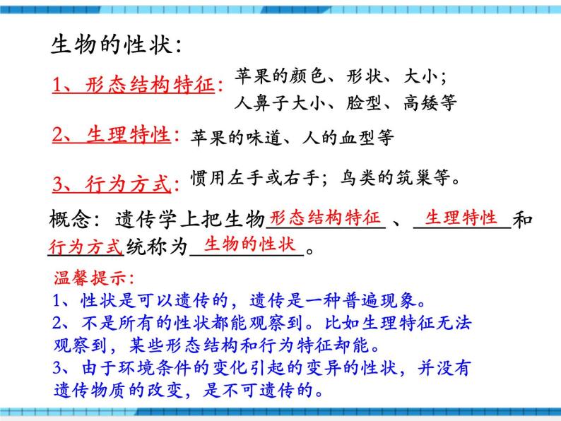 第二章生物的遗传与变异小结与复习课件03