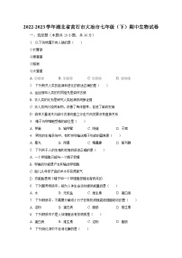 2022-2023学年湖北省黄石市大冶市七年级（下）期中生物试卷（含解析）