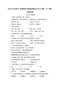 2022-2023学年广东省惠州市惠东县第五片区八年级（下）期中生物试卷（含解析）