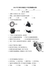 2023年天津市东丽区中考生物模拟试卷（含解析）