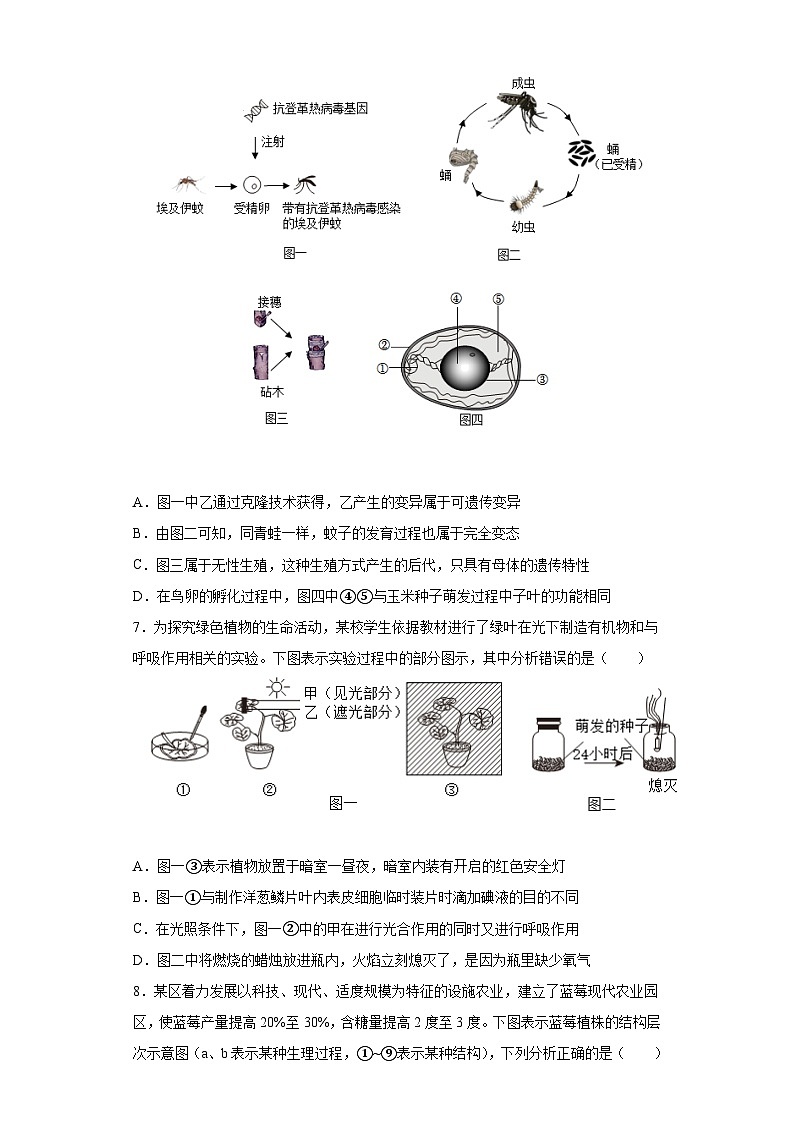 2023年四川省达州市中考生物真题(含答案)第3页