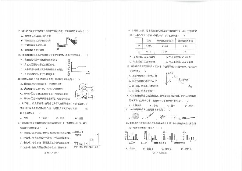 山东省青岛市市南区2022-2023学年七年级下学期期末生物试题02