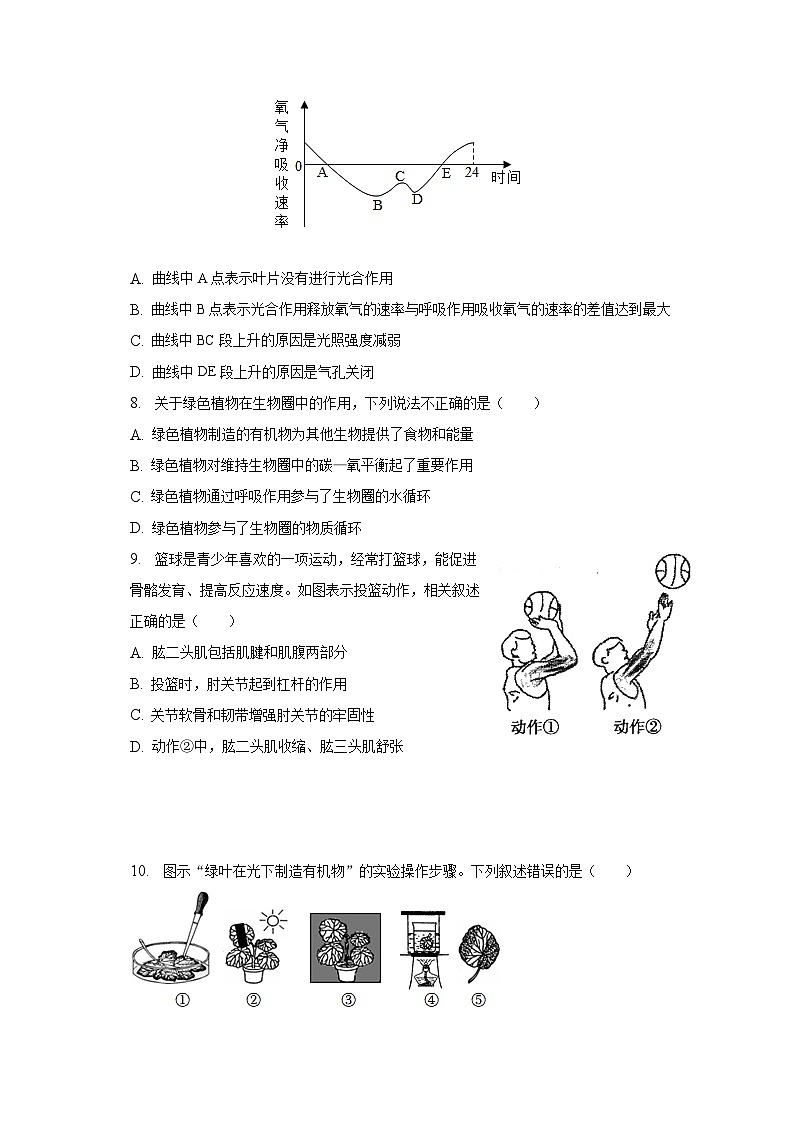 2023年山东省临沂市罗庄区中考生物二模试卷(B卷)(含解析)03