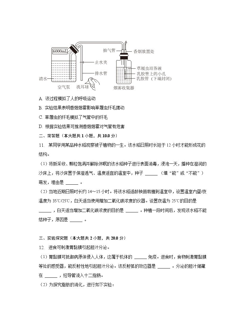 2023年内蒙古包头市中考生物试卷（含解析）03