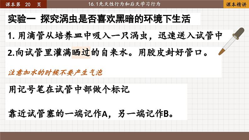 16.1 先天性行为和后天学习行为第7页