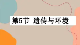 北师大版生物八上 20.5 遗传与环境（课件PPT)