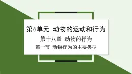 苏教版生物八上6.18.1 动物行为的主要类型（课件PPT)