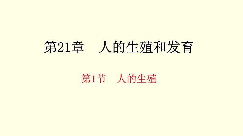 苏科版生物八上21.1 人的生殖(课件PPT)01