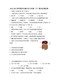 2022-2023学年重庆市渝中区七年级（下）期末生物试卷（含解析）