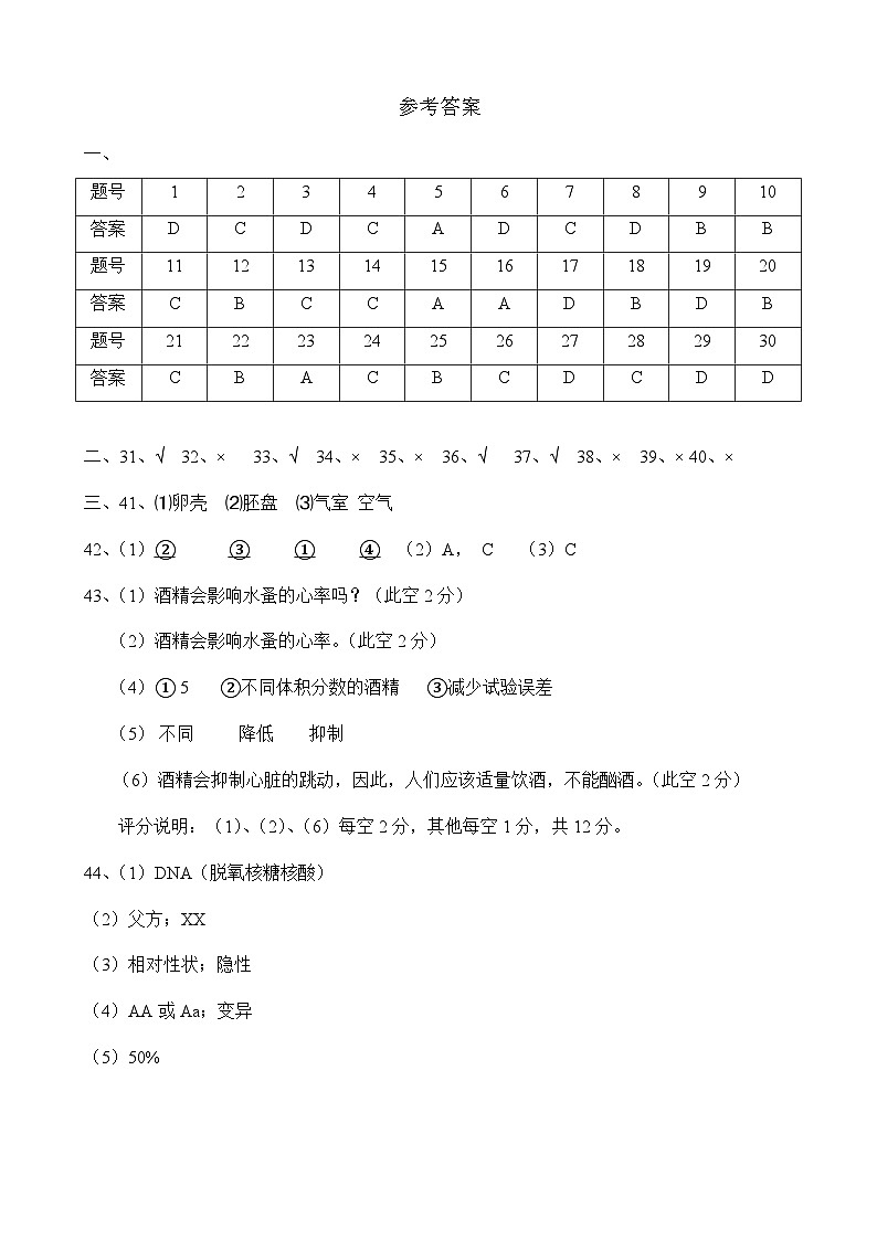 生物答案第1页