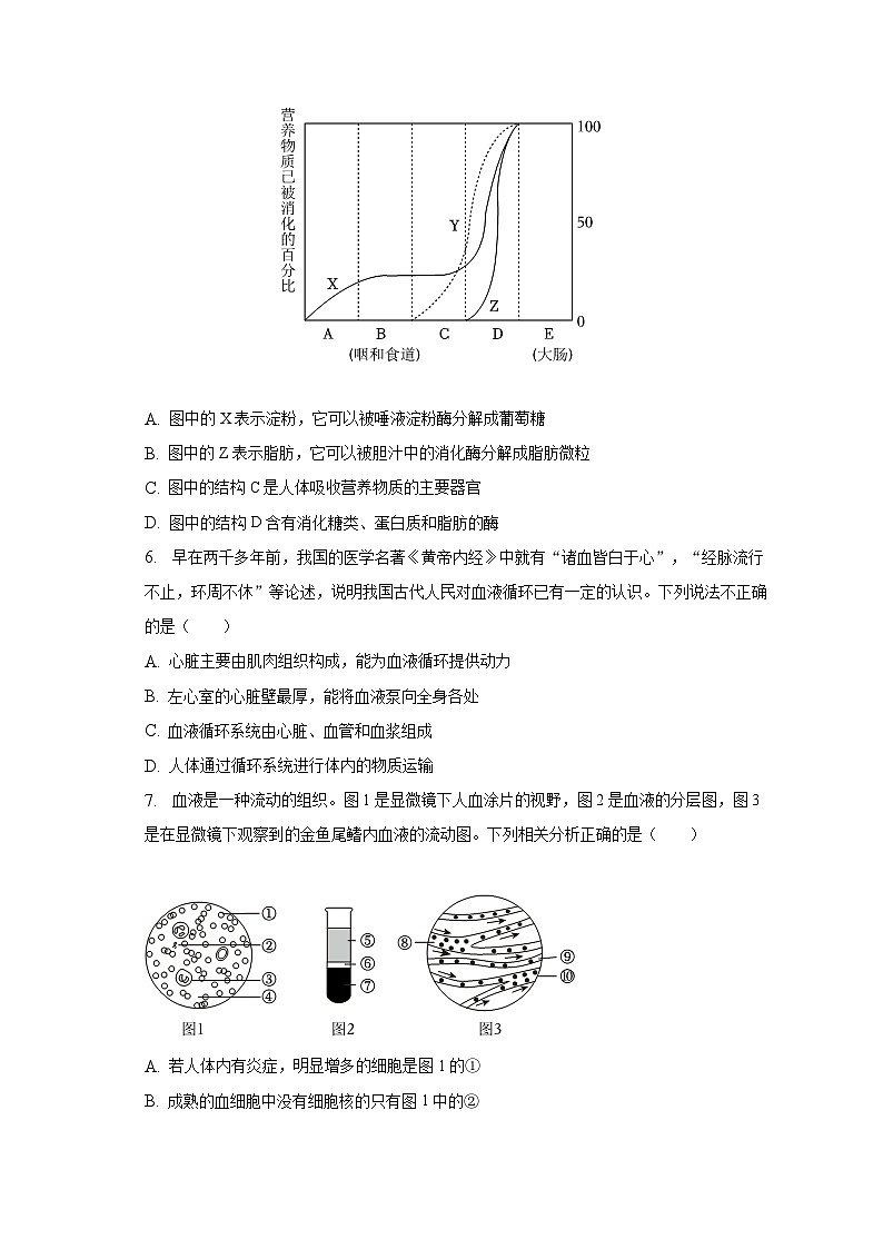 2022-2023学年广西南宁市银海区三雅学校七年级(下)期末生物试卷(含解析)第2页