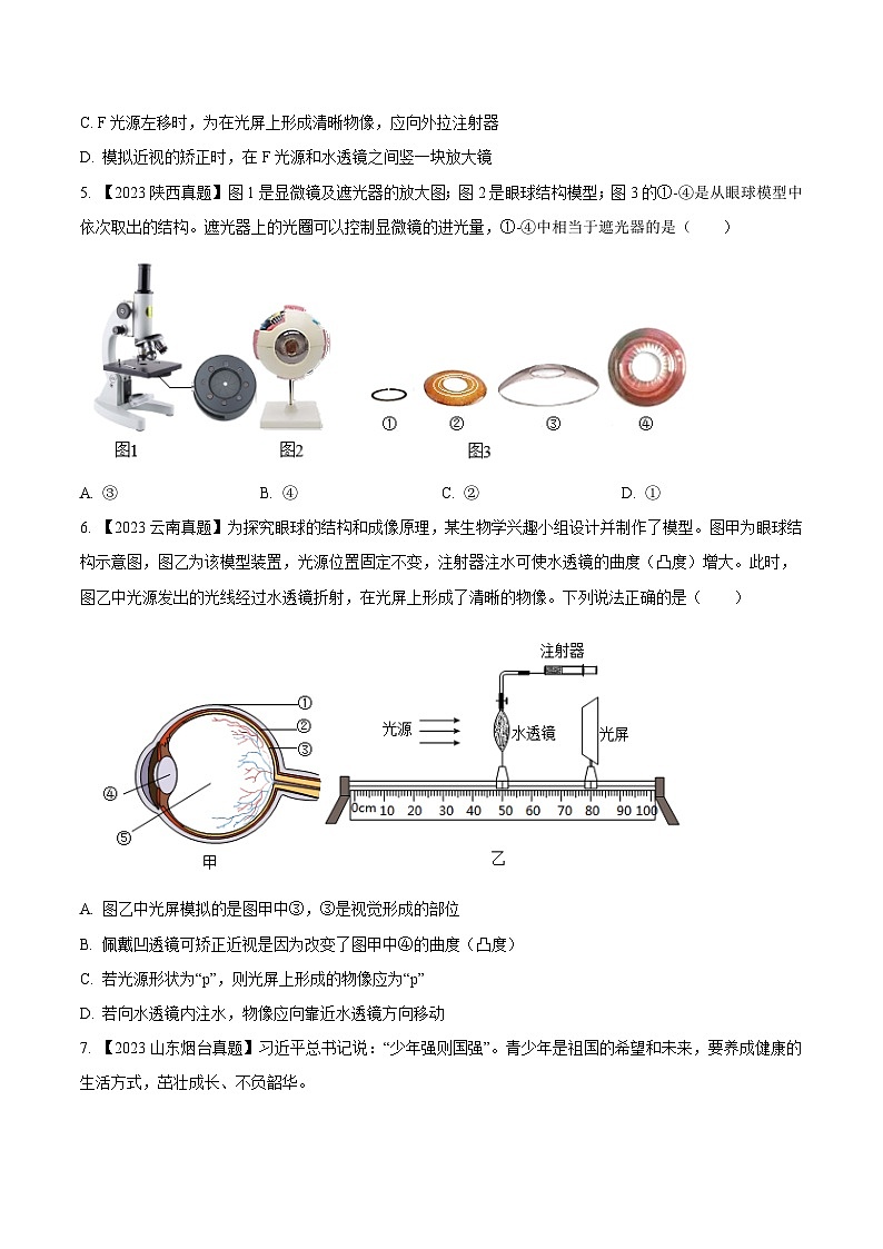 专题11  人体生命活动的调节(全国通用)(原卷版)第2页