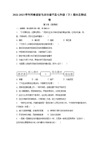 2022-2023学年河南省驻马店市遂平县七年级（下）期末生物试卷（含解析）