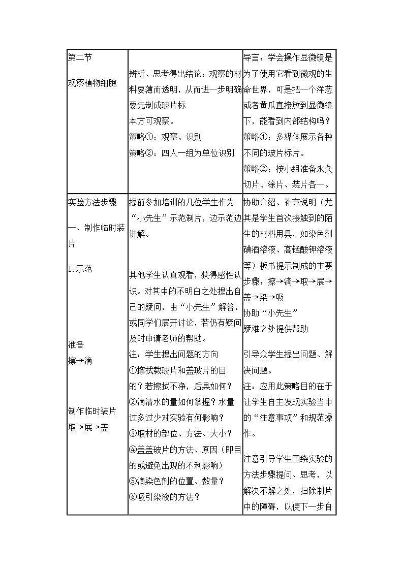人教版七上生物 第二节 植物细胞第2页