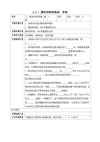 初中生物济南版八年级上册第一节 遗传的物质基础优秀导学案