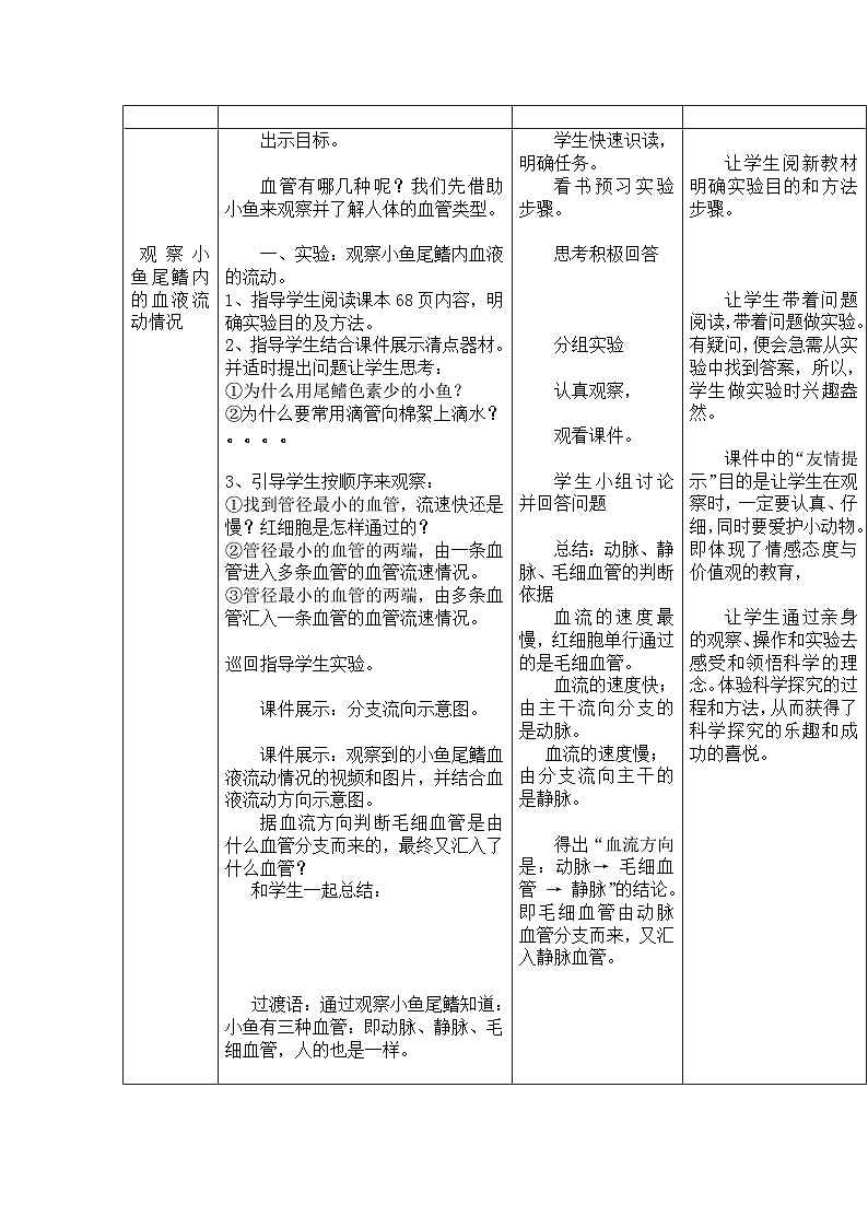 鲁科版(五四学制)初中生物 七年级上册 4.4.2《物质运输的管道》教案02