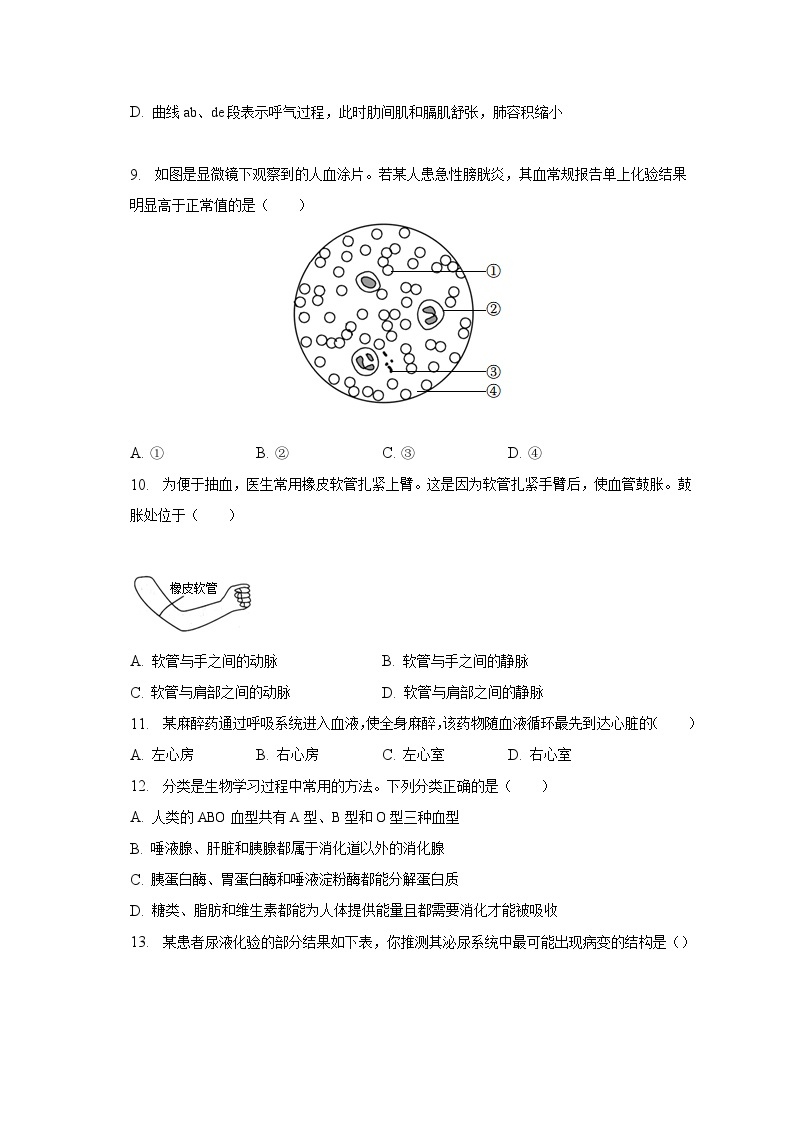 2022-2023学年湖北省随州市曾都区七年级（下）期末生物试卷（含解析）02