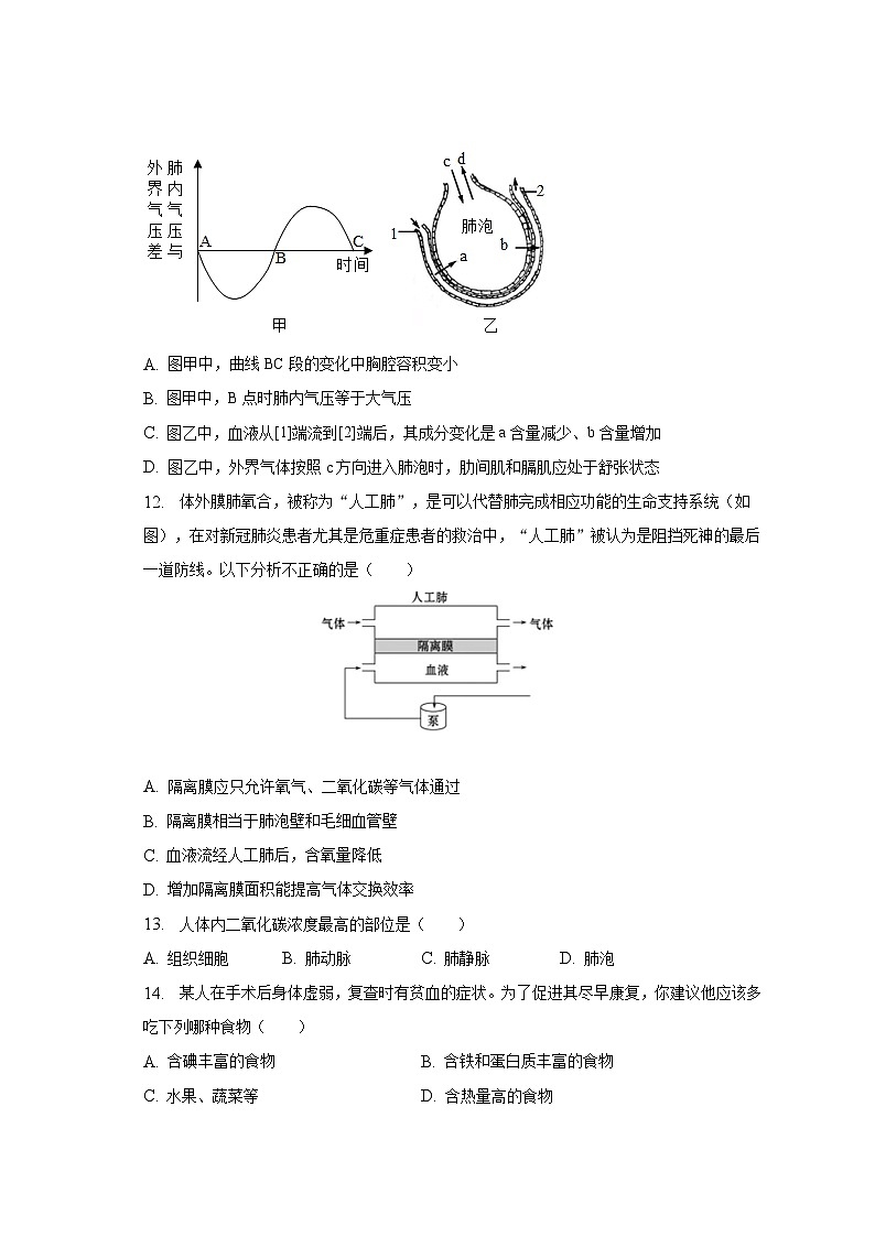 2022-2023学年湖南省益阳市沅江市七年级(下)期末生物试卷(含解析)第3页