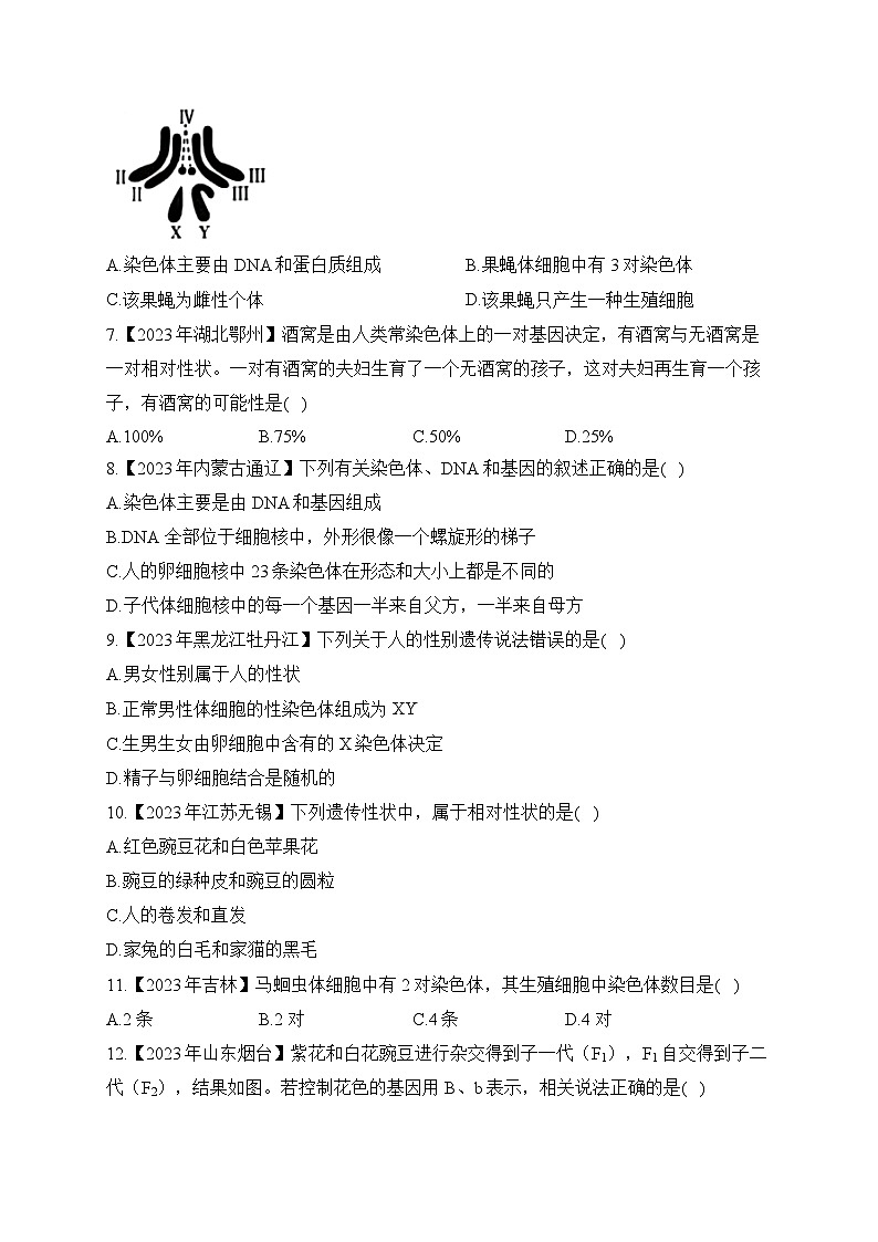 (18)生物的遗传和变异——2023年中考生物真题专项汇编第2页