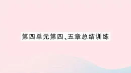 2023七年级生物下册第四单元生物圈中的人第四五章总结训练作业课件新版新人教版