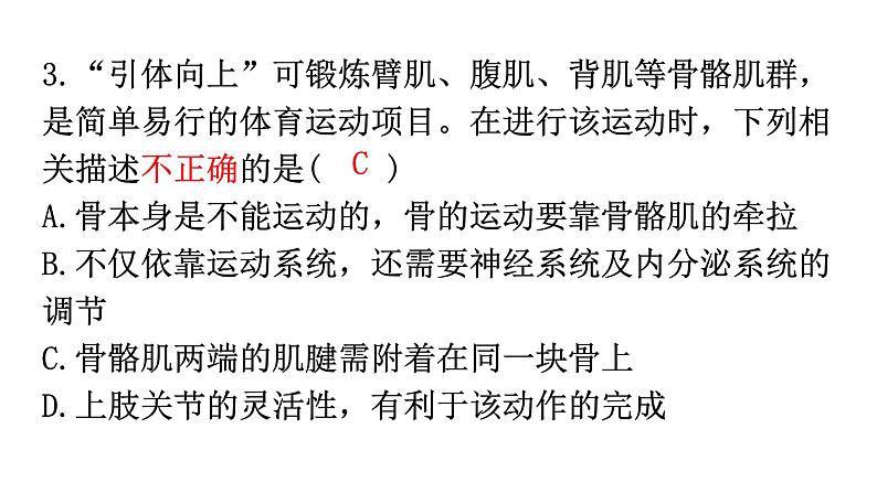 北师大版八年级生物上册期末过关训练课件第4页