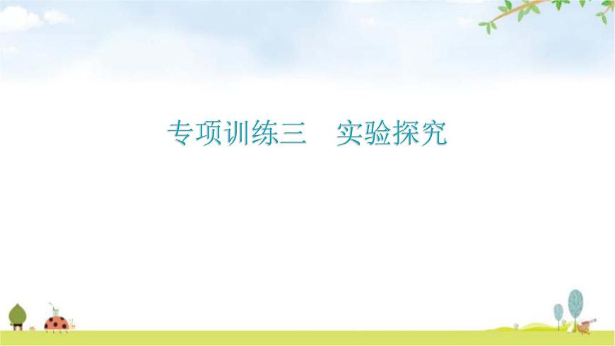 北師大版八年級生物上冊專項訓(xùn)練三實驗探究題型課件第1頁