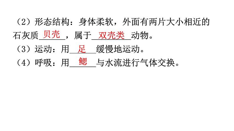 人教版八年级生物上册第五单元第一章第三节软体动物和节肢动物教学课件第6页