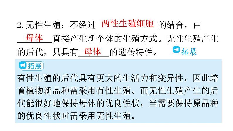 人教版八年级生物下册第七单元第一章第一节植物的生殖教学课件第5页