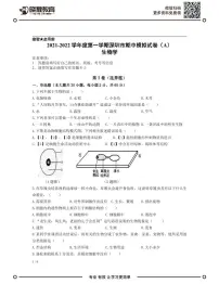 2021-2022学年深圳市七年级上学期期中模拟测试生物试卷（A）