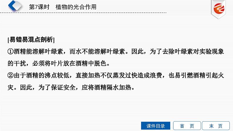 中考生物一轮复习培优课件第7单元 植物的光合作用 (含答案)第7页