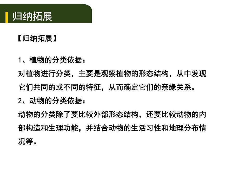 中考生物一輪復習課件8.1根據(jù)生物的特征進行分類(含答案)第5頁