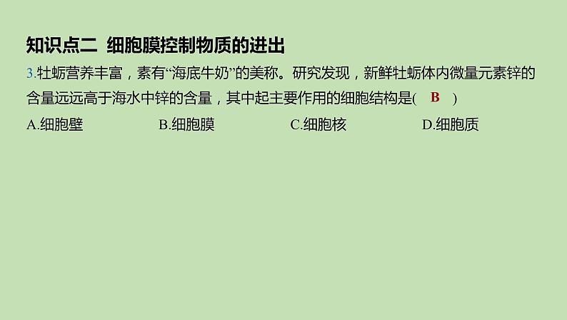 2023-2024学年六年级生物鲁教版(五四学制)课件---第一节 细胞的生活08
