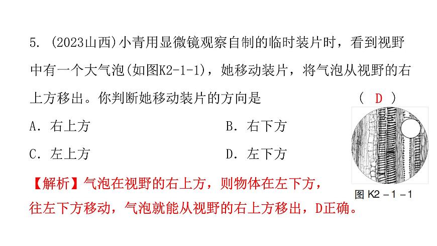 中考生物復(fù)習(xí)第二單元第一章細(xì)胞是生命活動(dòng)的基本單位課件第6頁(yè)