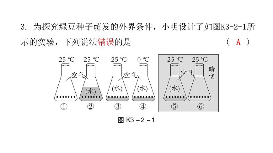 中考生物復(fù)習(xí)第三單元第二章被子植物的一生課件第4頁(yè)